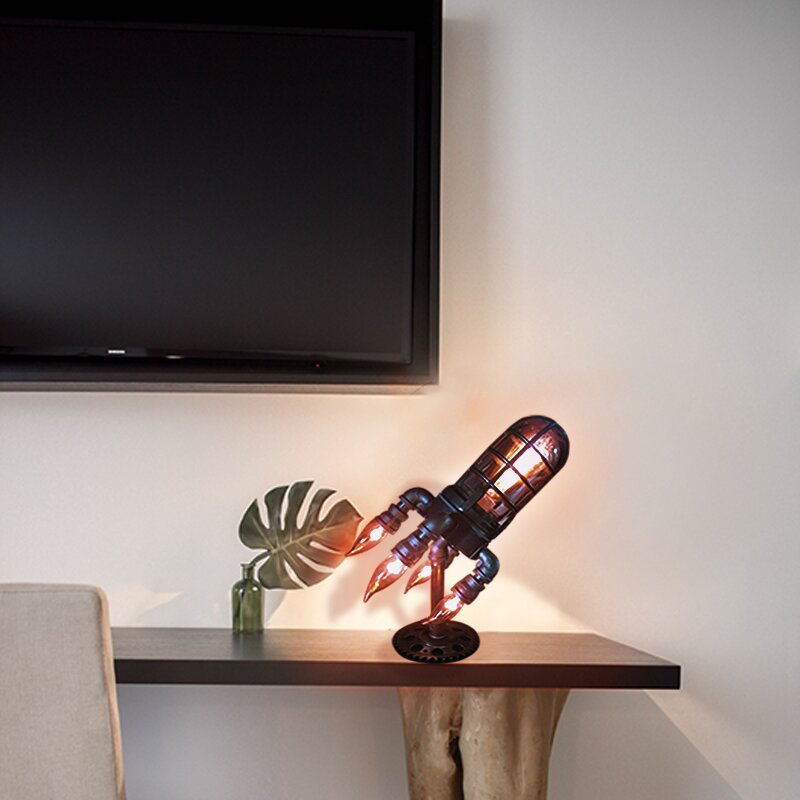 FlameTrail Rocket Lamp