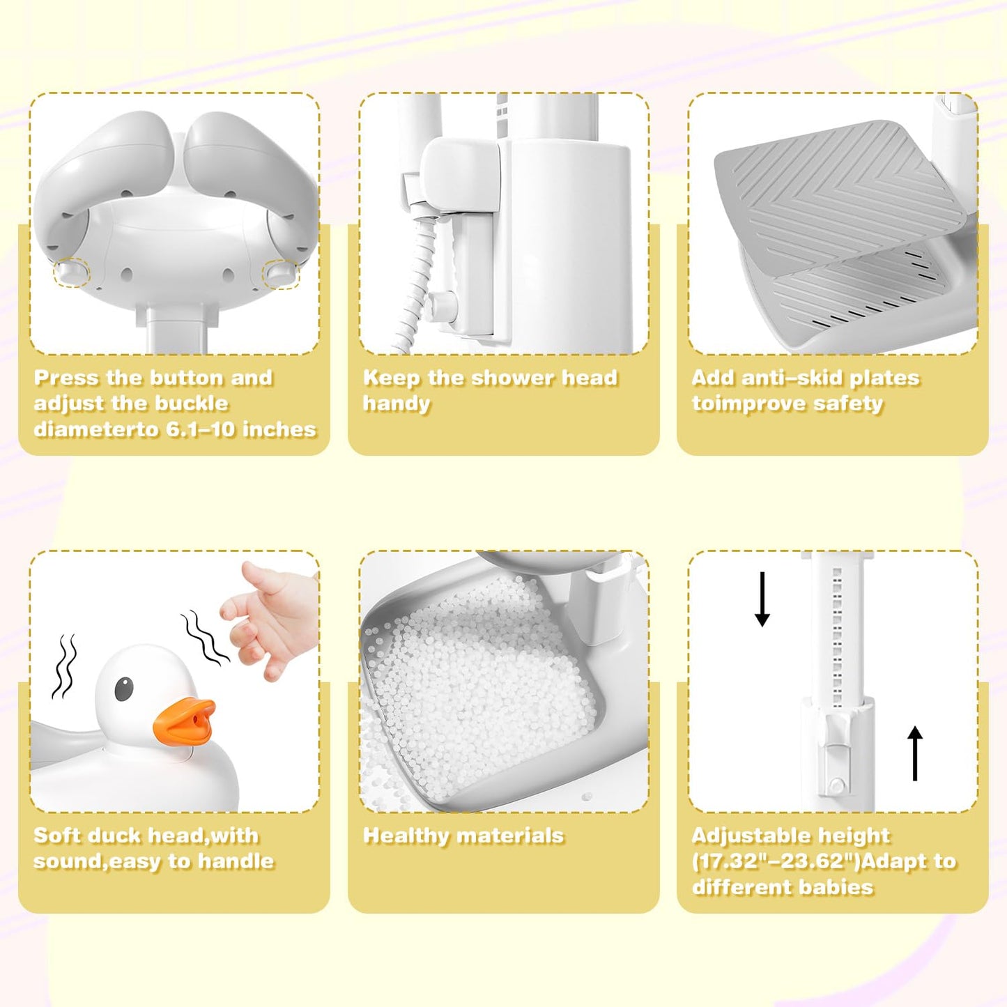 JoyfulSplash Toddler Bath Stand