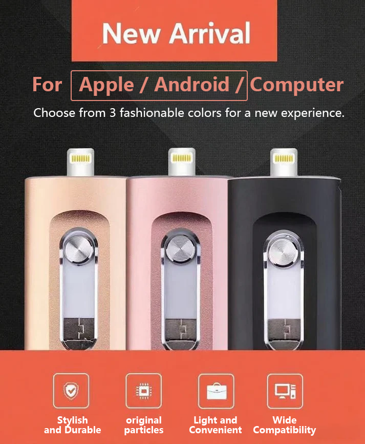 UniFlash 3-in-1 iPhone Storage Drive