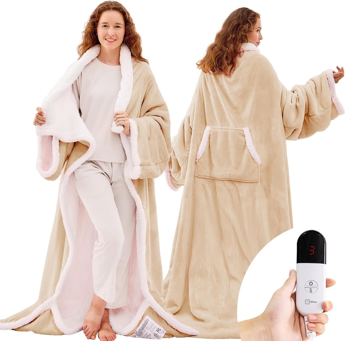 WarmOn Heated Blanket Robe