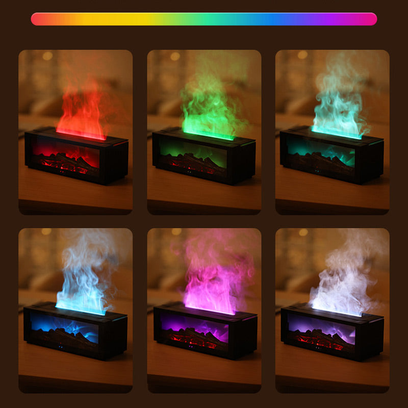 ZenFlame Humidifier & Relaxing LED Fireplace