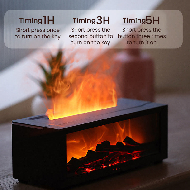 ZenFlame Humidifier & Relaxing LED Fireplace