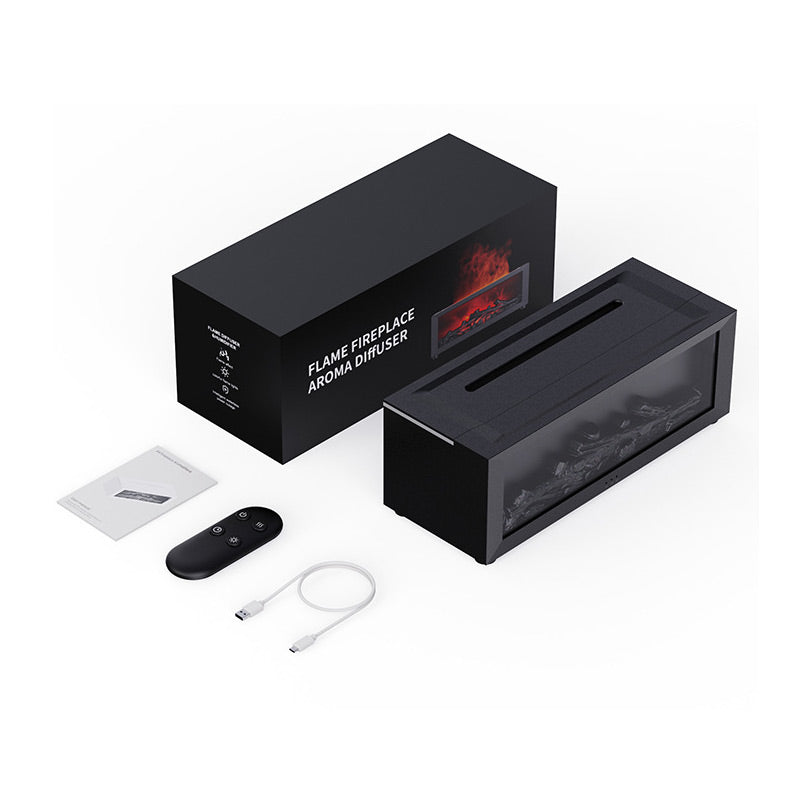 ZenFlame Humidifier & Relaxing LED Fireplace