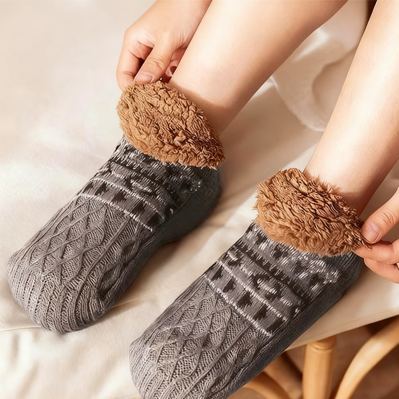 SoftNest Non-Slip Socks – Plush Indoor Comfort