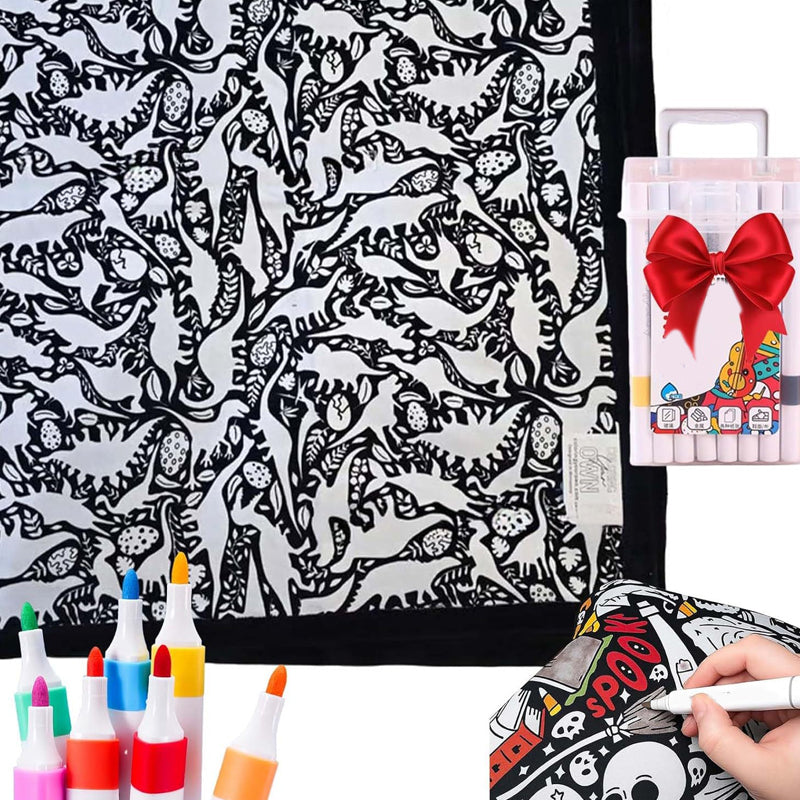 DoodleDream Coloring Blanket