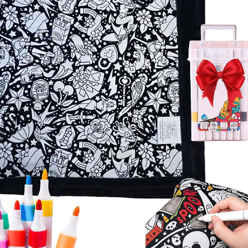 DoodleDream Coloring Blanket