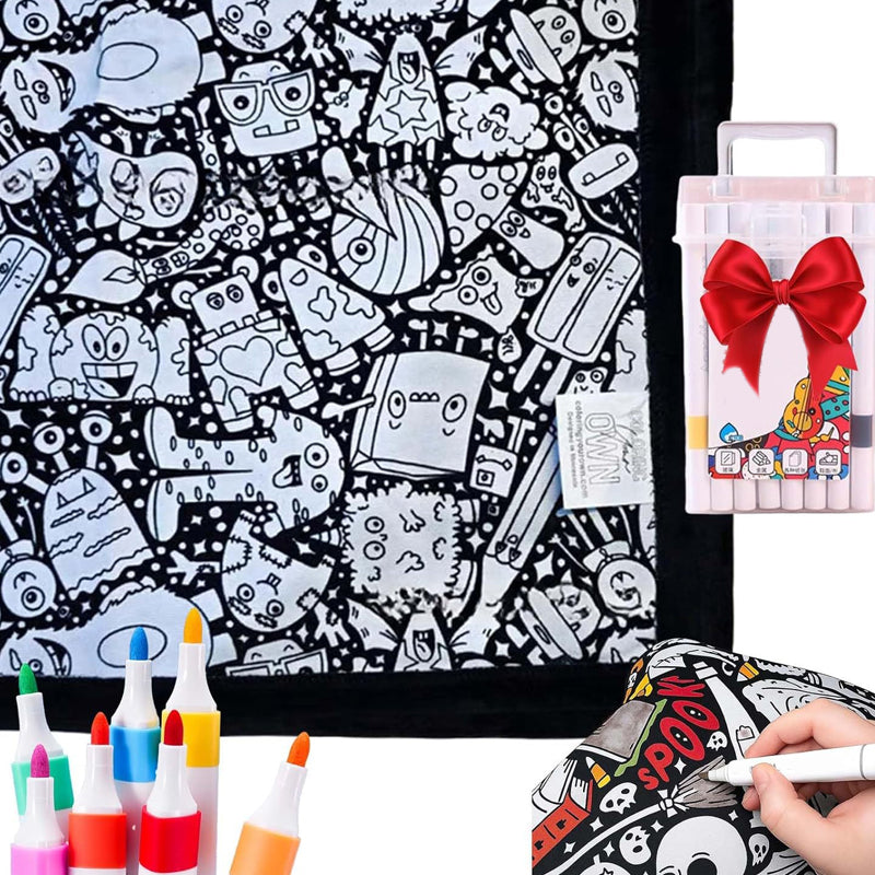 DoodleDream Coloring Blanket
