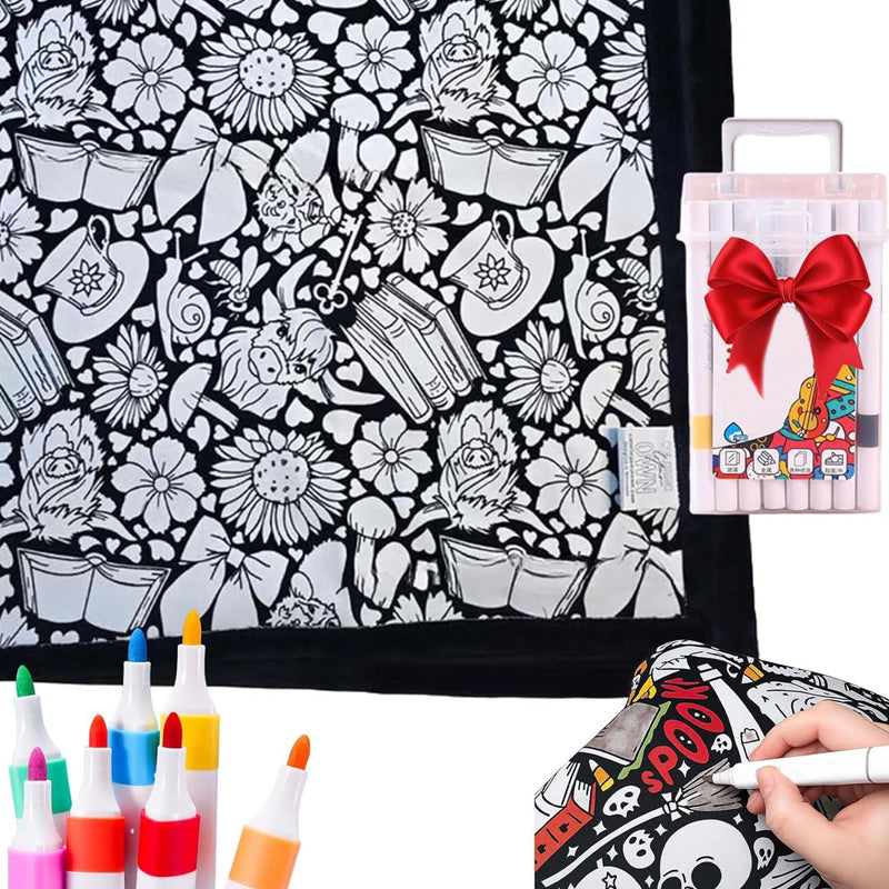 DoodleDream Coloring Blanket
