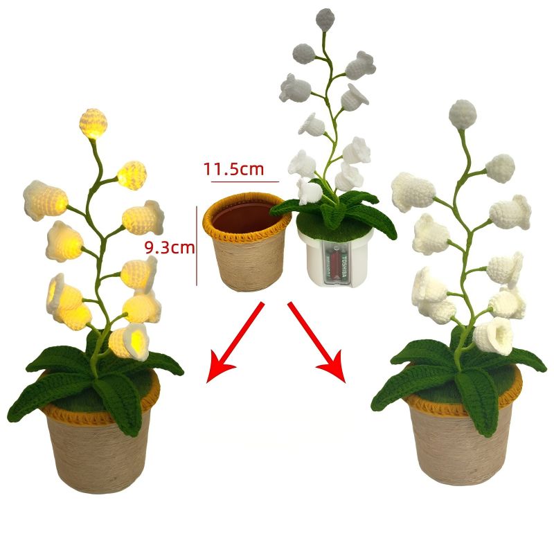 GlowLily Crochet Lamp