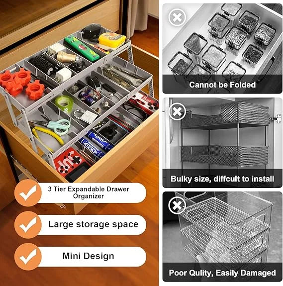 Multi-Level Drawer Organizer