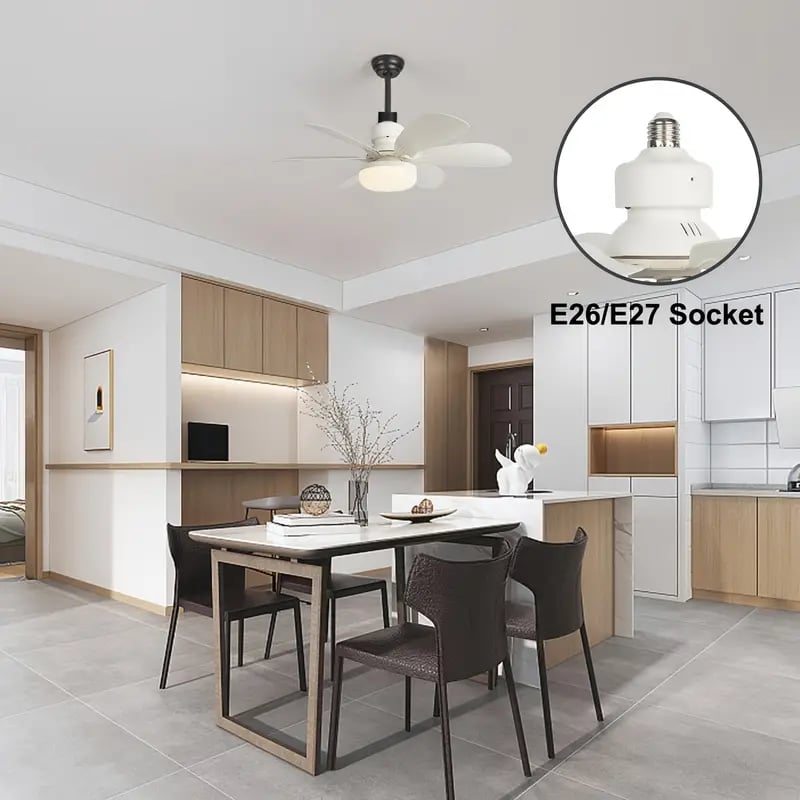 LED Ceiling Fan Light with Remote