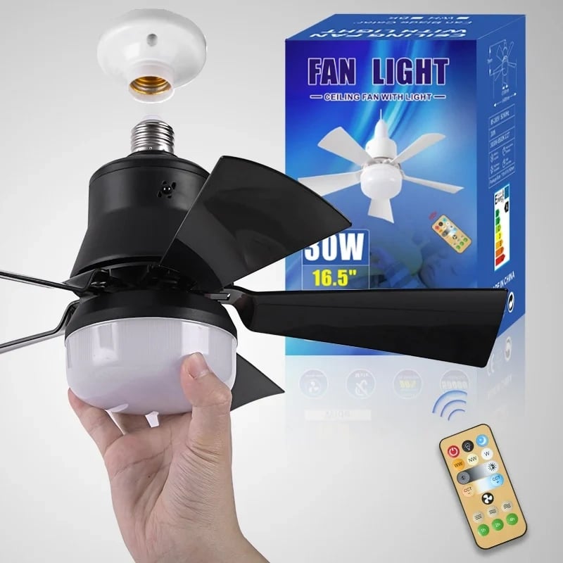 LED Ceiling Fan Light with Remote