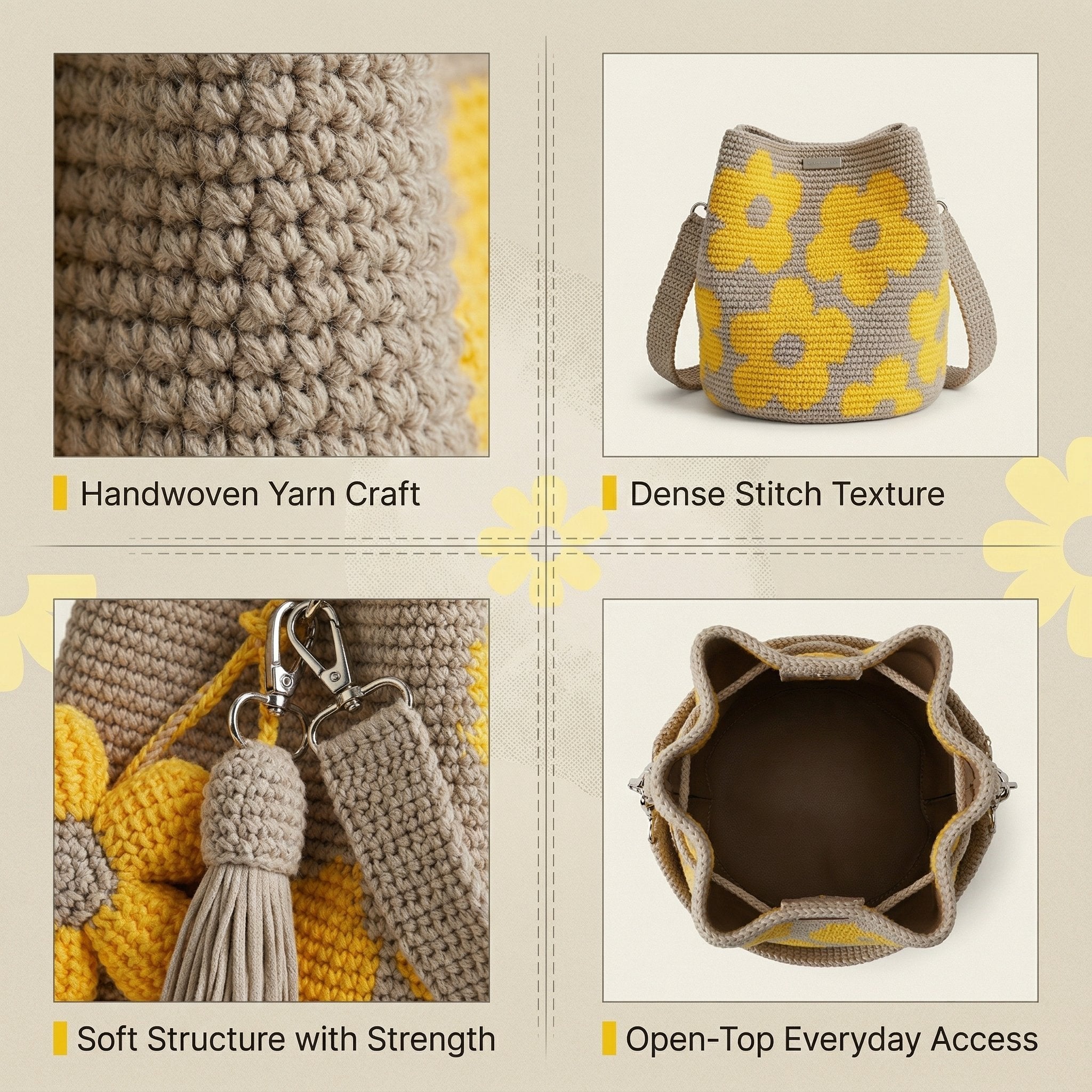 Blossom™ Crochet Tote Bag