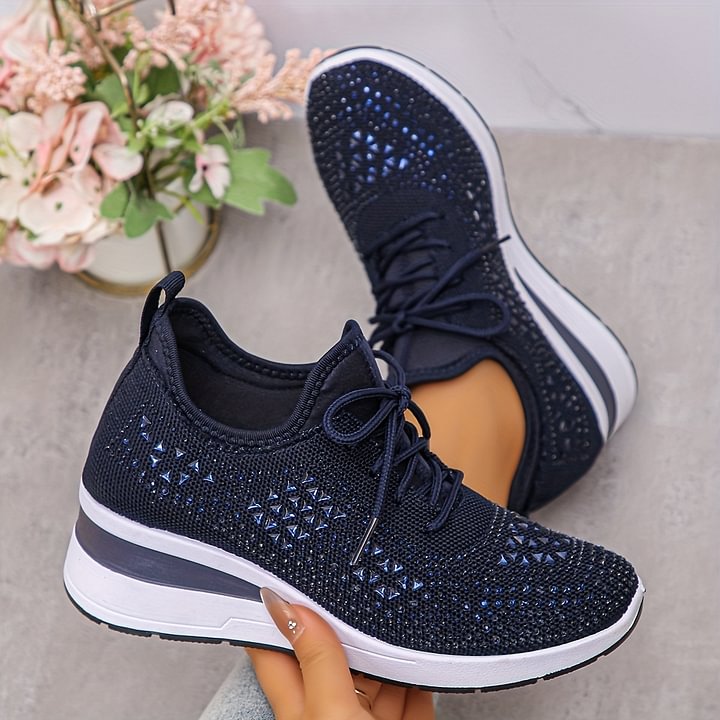 Stylish Breathable Strass Sneakers