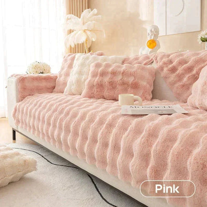 Plush Sofa Throw Cover