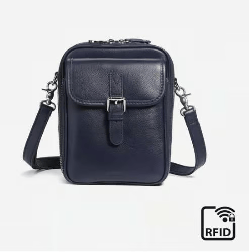 TravelGuard RFID Leather Bag