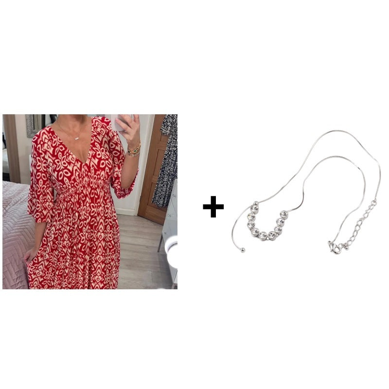 Elegant Vintage Floral Dress