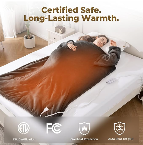 WarmOn Heated Blanket Robe