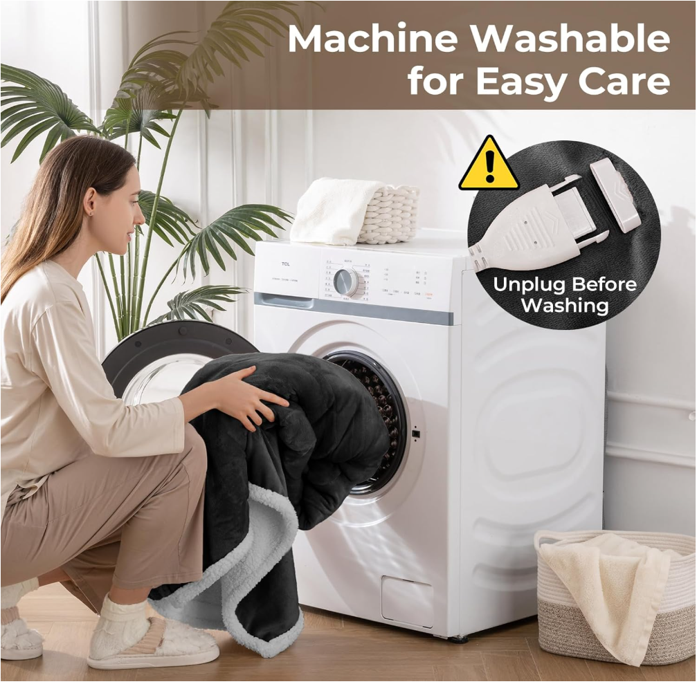 WarmOn Heated Blanket Robe