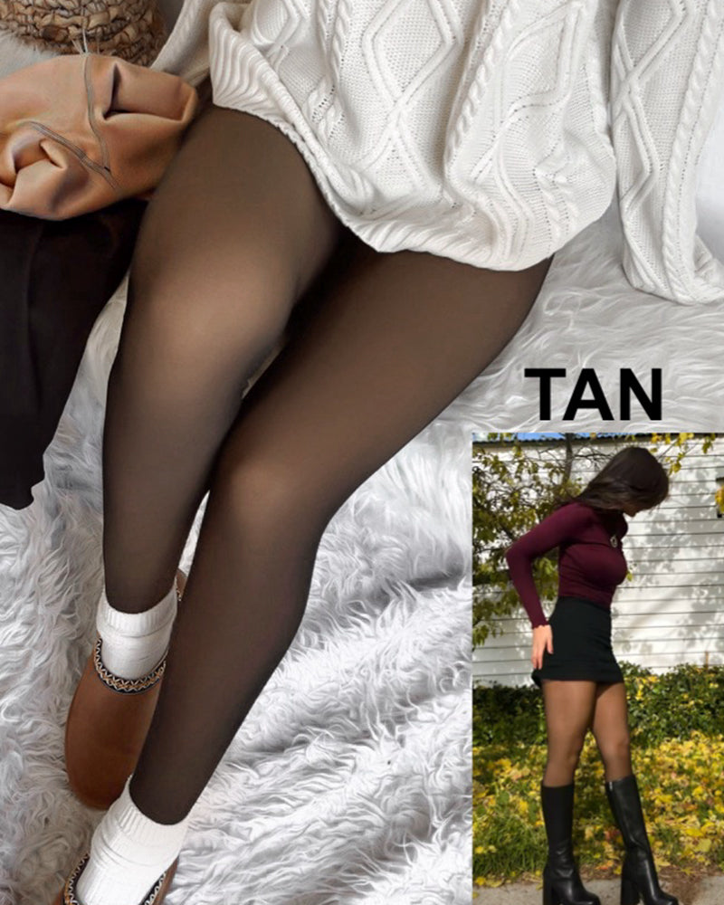 FrostKiss Fleece Full-Footed Tights