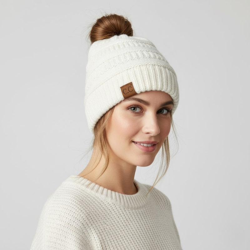 TopSlip Ponytail Beanie