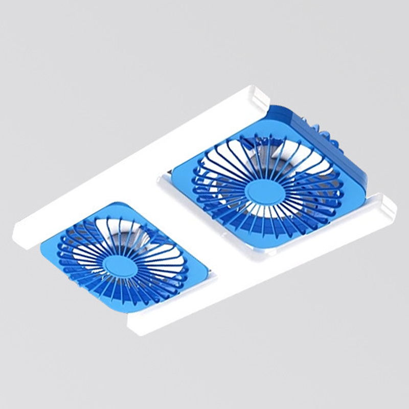 Dual-Head LED Ceiling Fan
