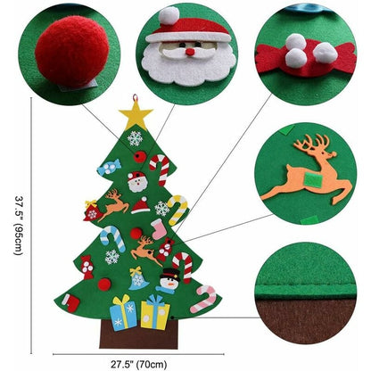WonderFelt Christmas Tree | Includes 26 Ornaments