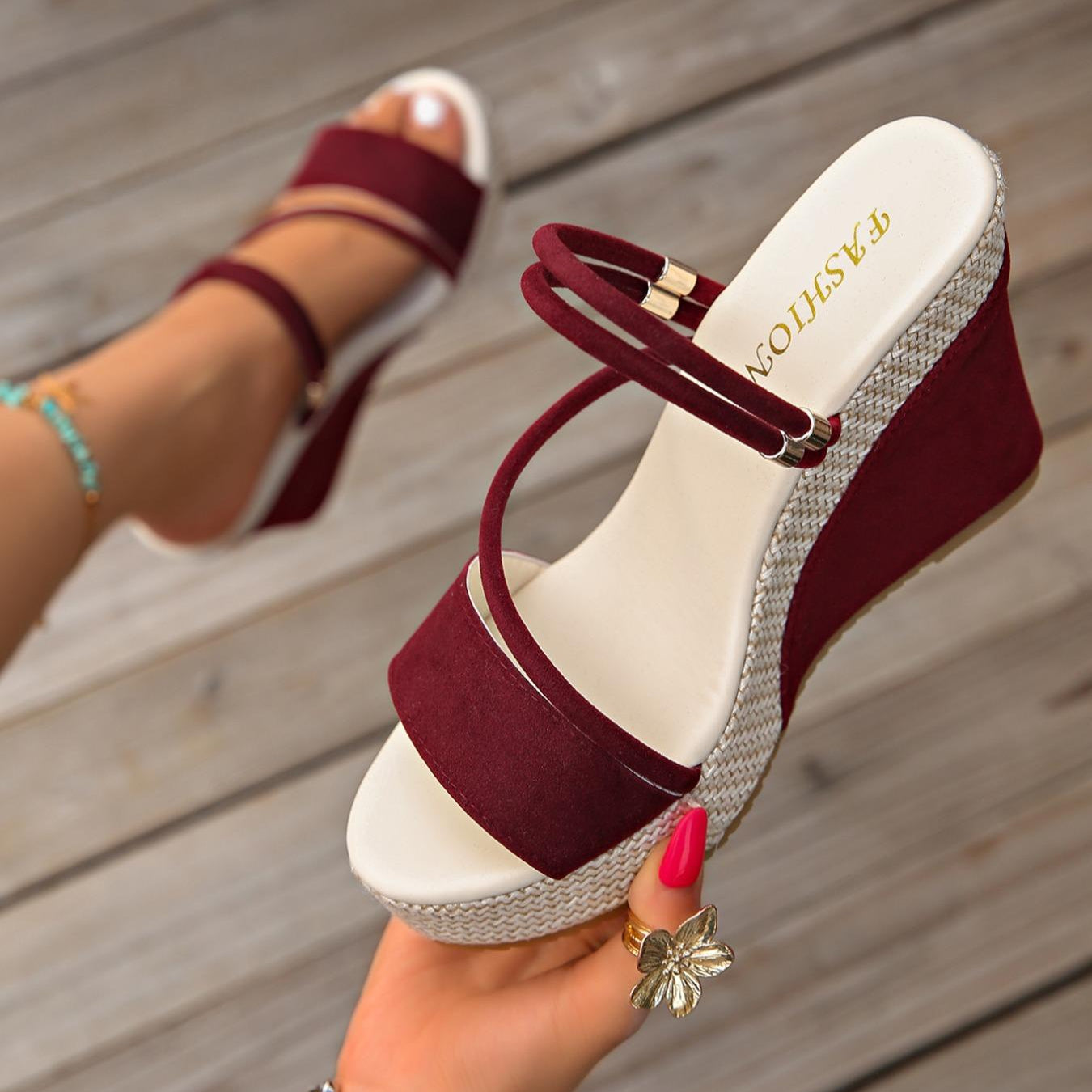 Velvet Air Wedge Sandals