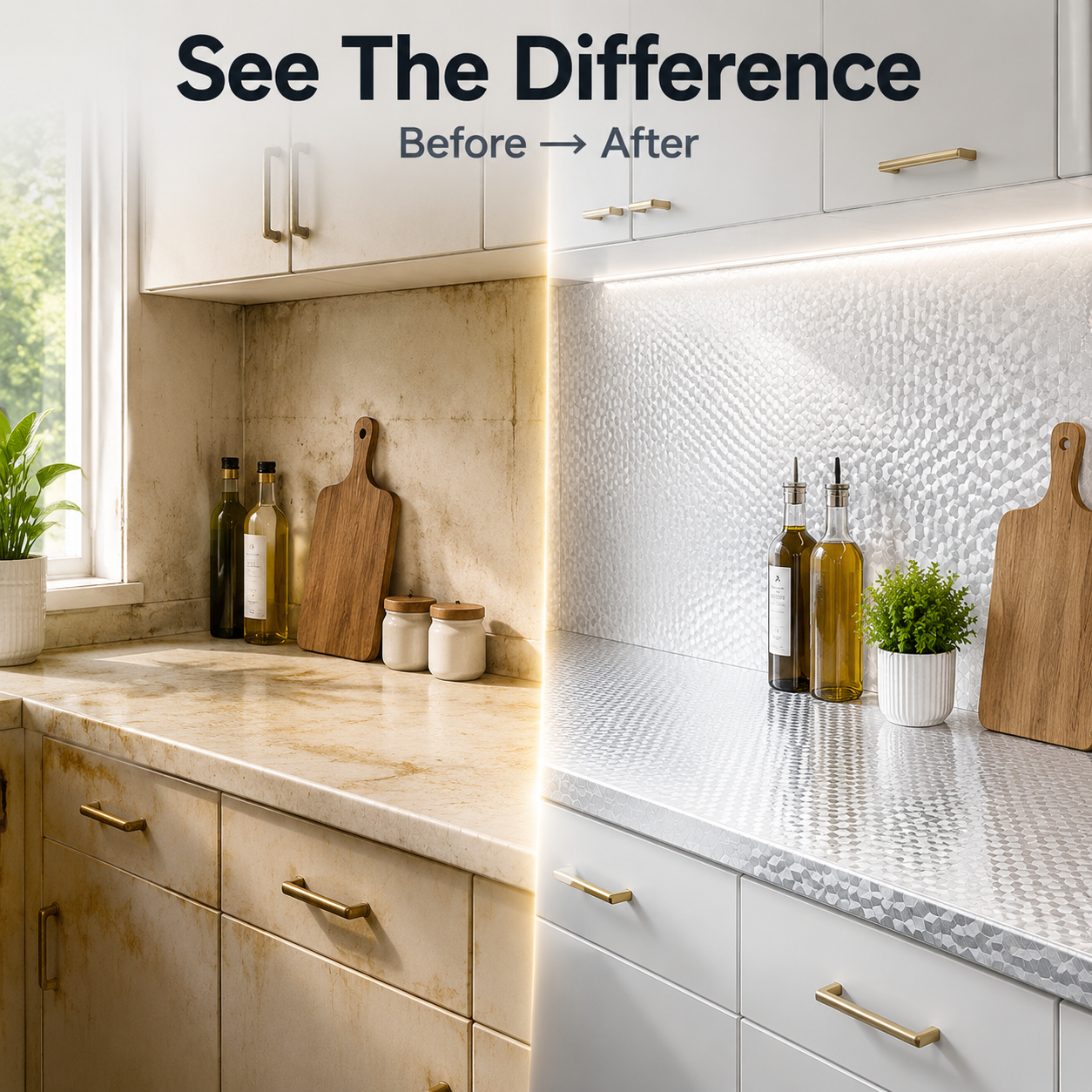 Peel & Stick Waterproof Kitchen Film