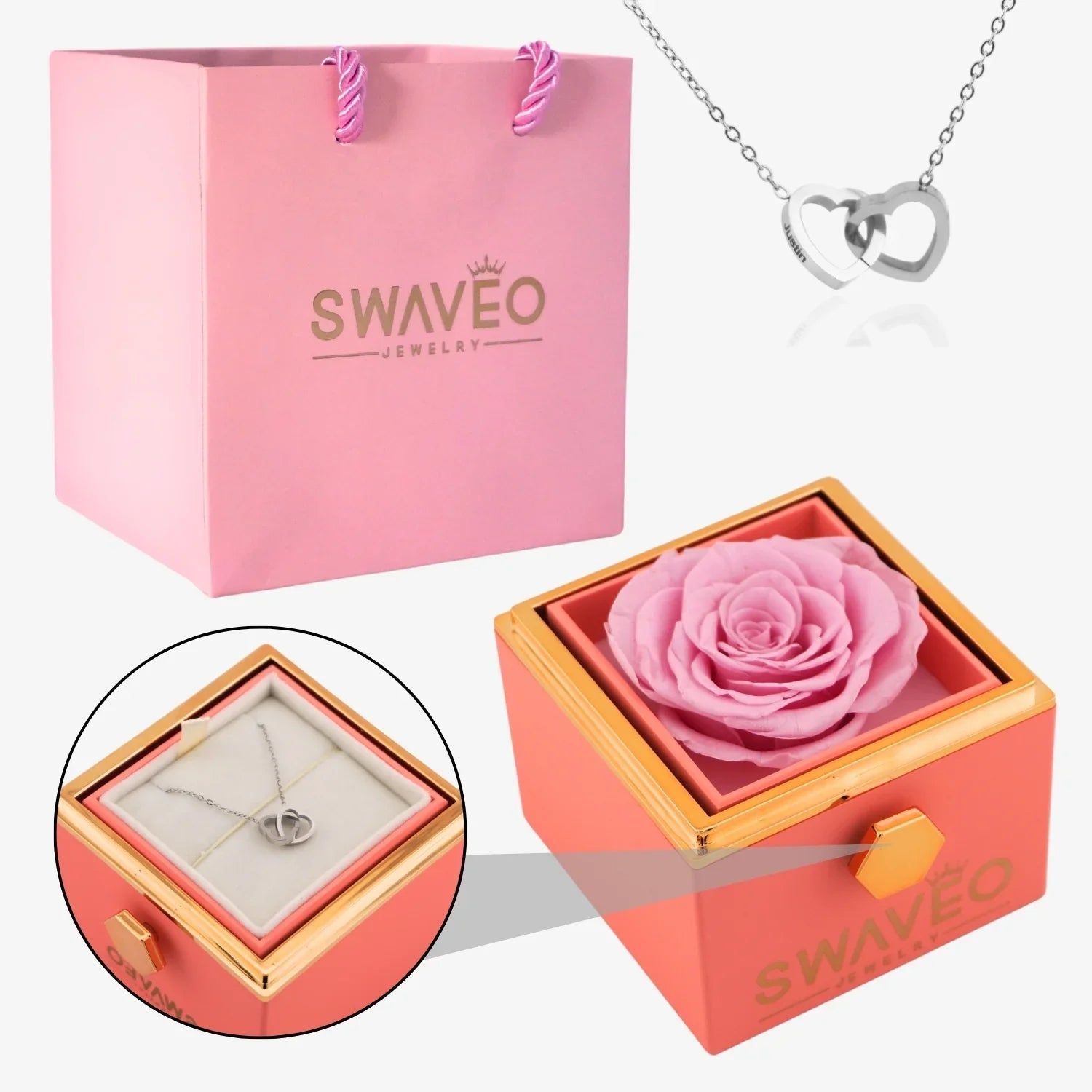 Eternal Rose Box & Necklace