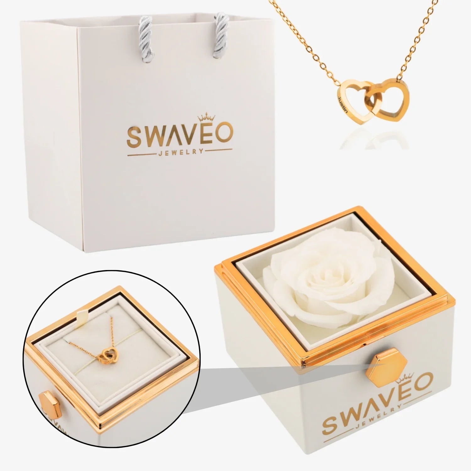 Eternal Rose Box & Necklace