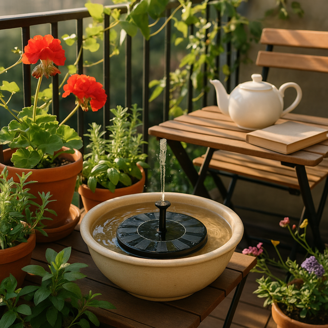 SunFlow Solar Garden Fountain
