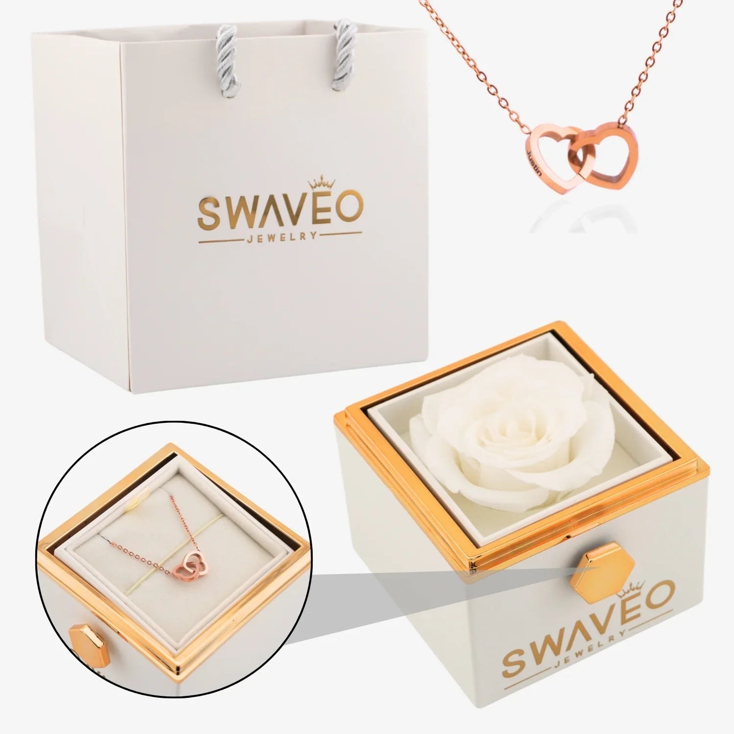 Eternal Rose Box & Necklace