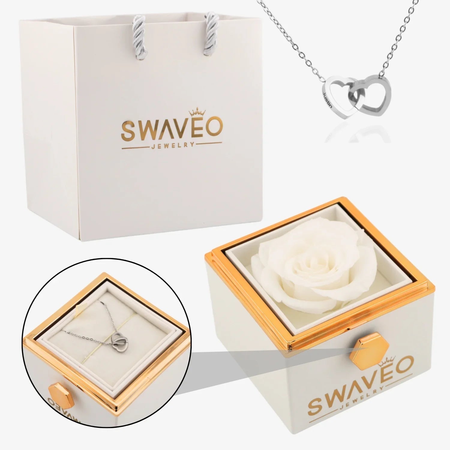 Eternal Rose Box & Necklace