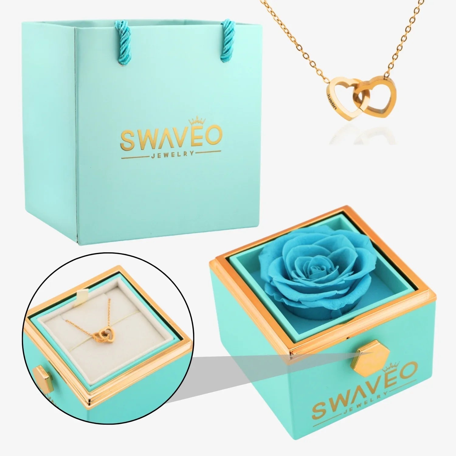 Eternal Rose Box & Necklace