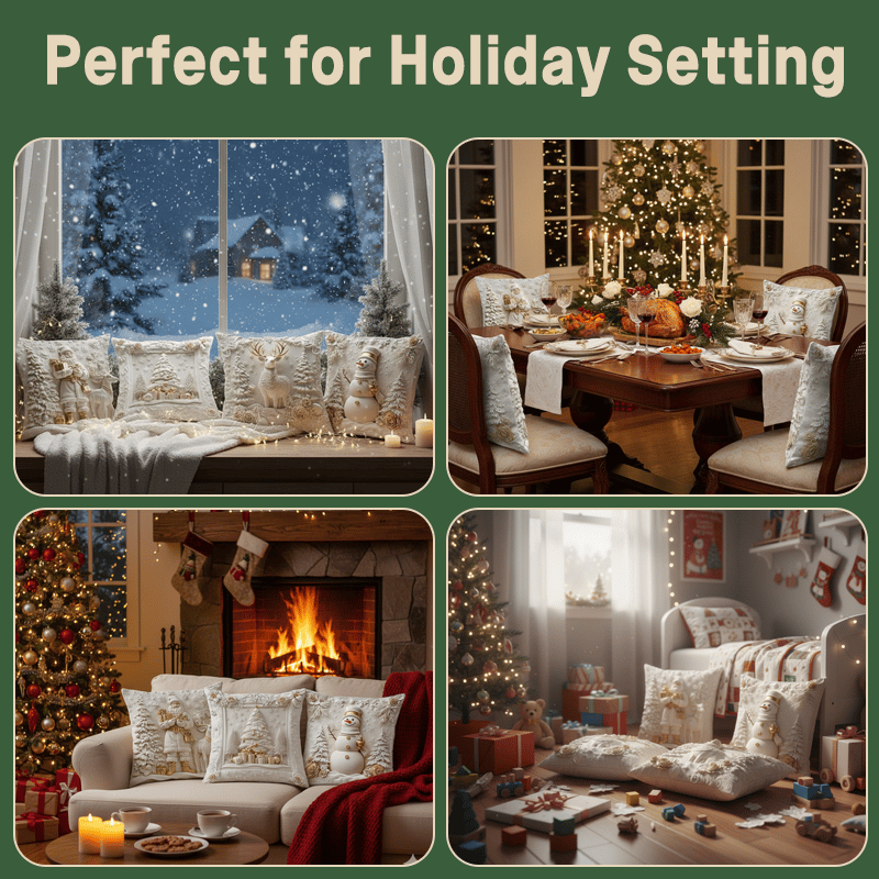 MerryNest Holiday Pillow Covers