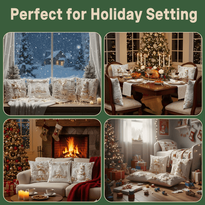 MerryNest Holiday Pillow Covers