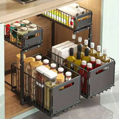 SlideEase 2-Tier Sink Organizer
