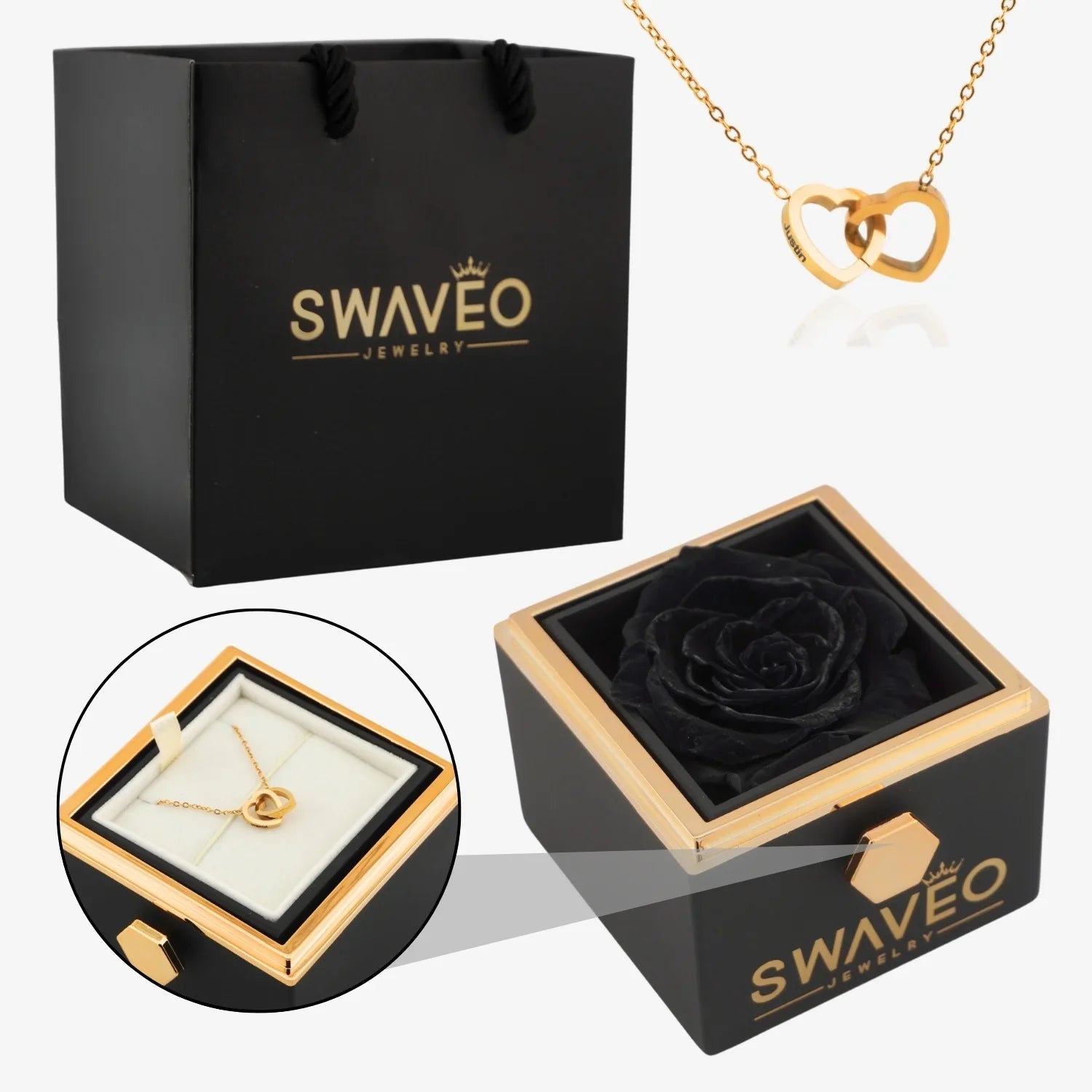 Eternal Rose Box & Necklace