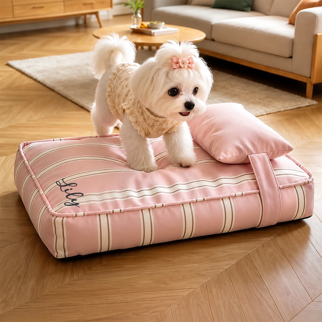 Personalized Pet Bed with Pillow