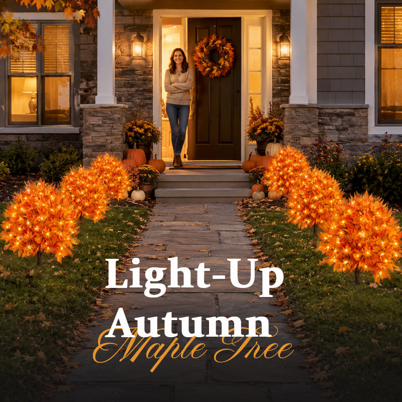 Autumn Maple LED Tree Ornament