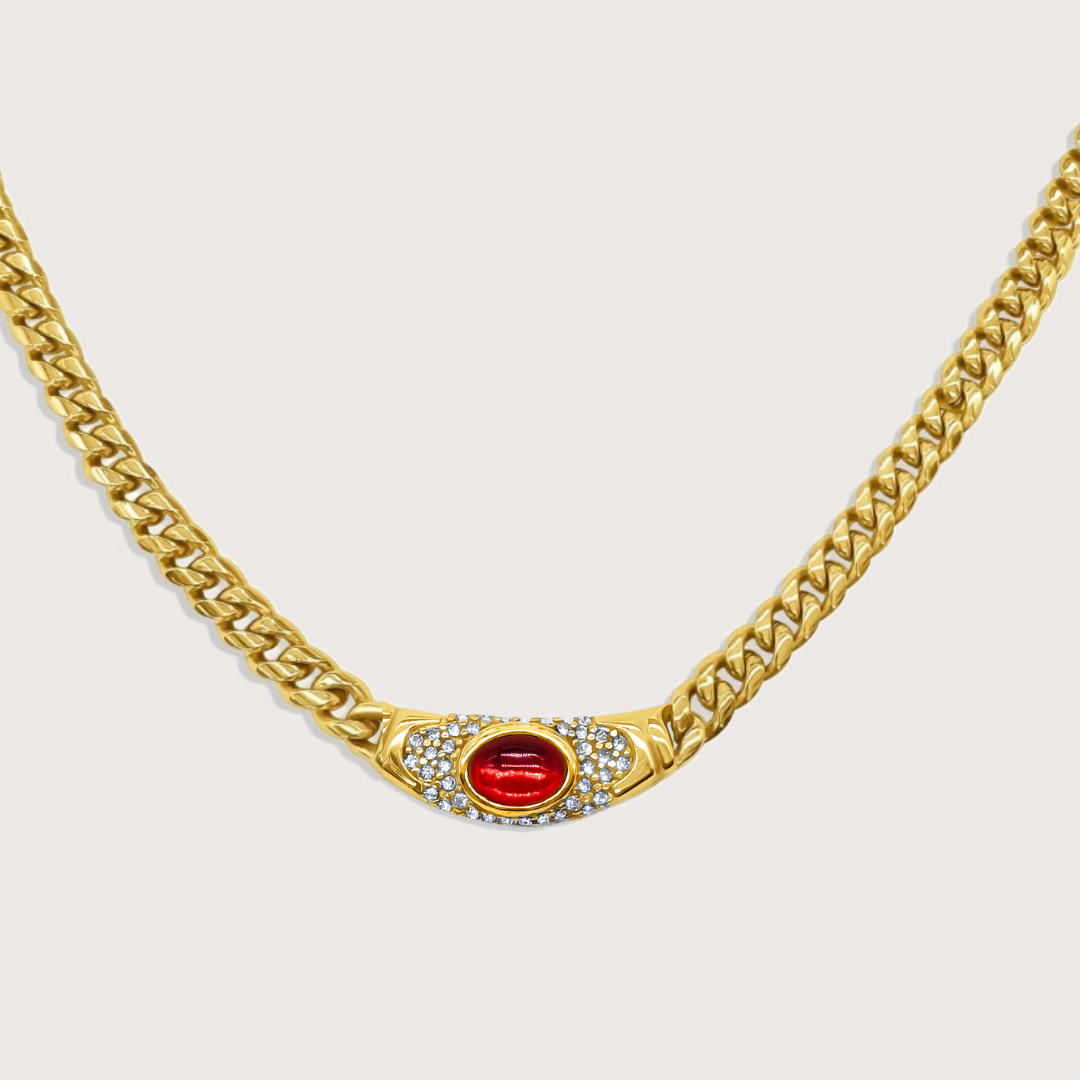 Bella Red Carnelian Necklace