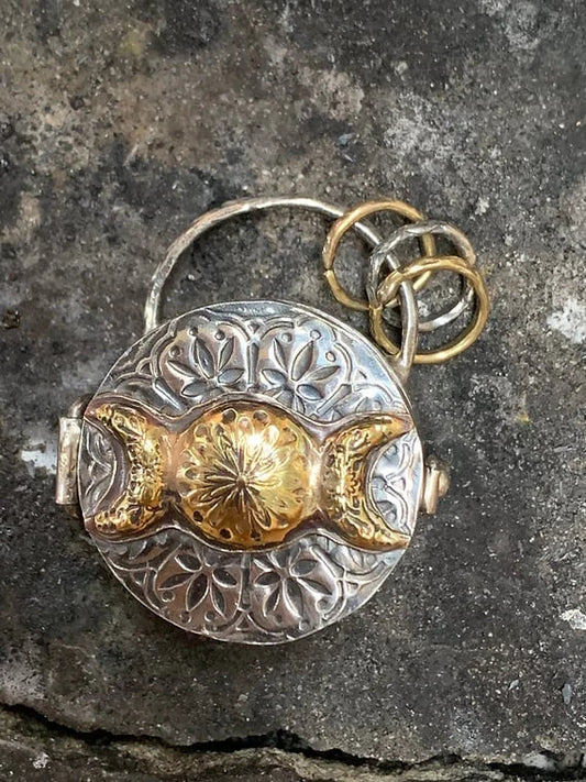 Celestial Roots Silver Locket
