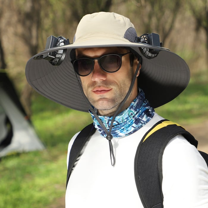 Solar Fan Hat - Unisex Outdoor Fishing