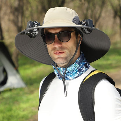 Solar Fan Hat - Unisex Outdoor Fishing