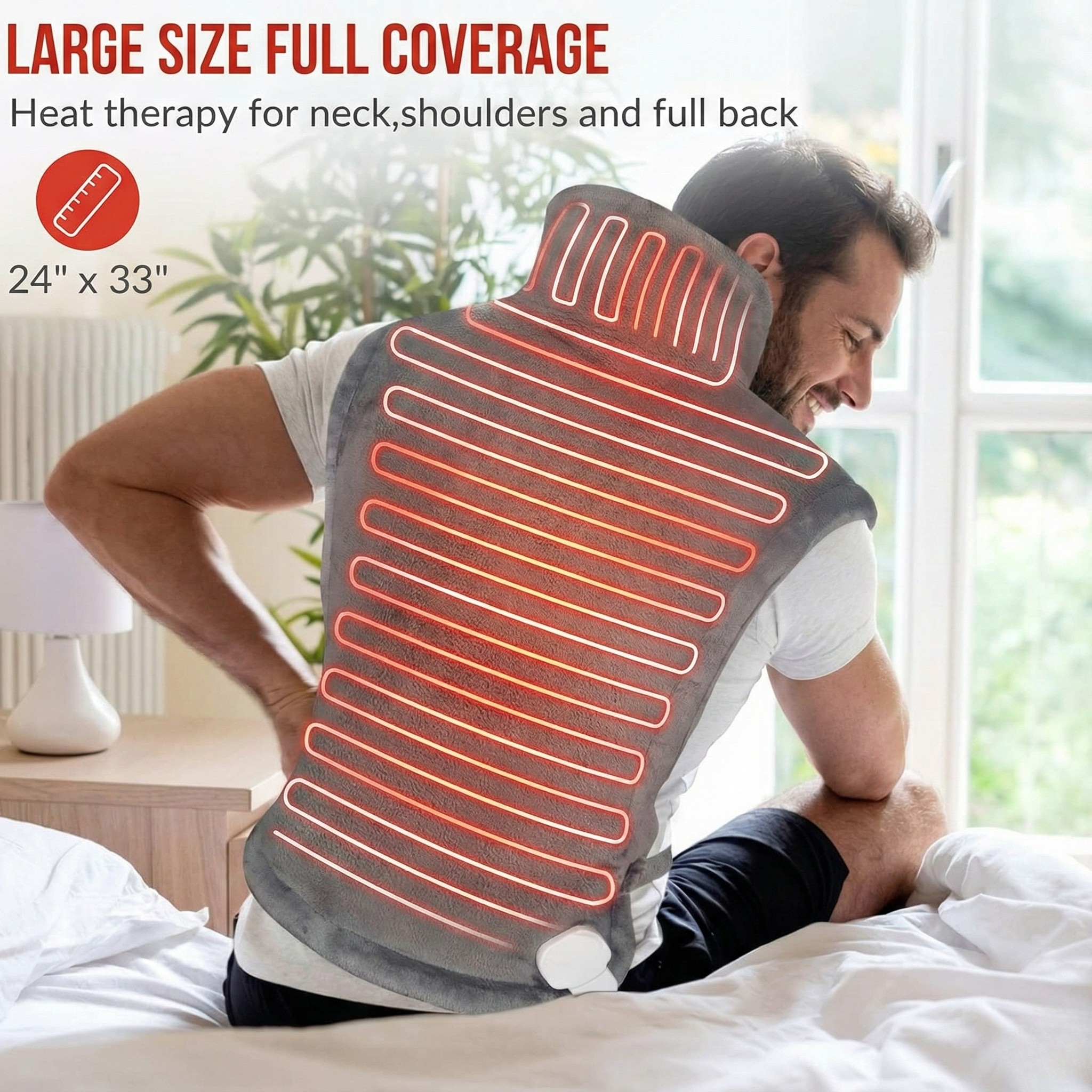HeatHaven Neck-to-Back Heating Pad