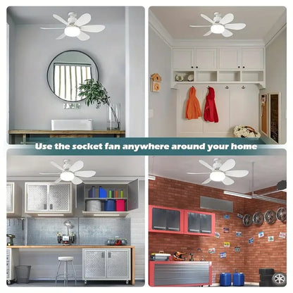 LED Ceiling Fan Light with Remote