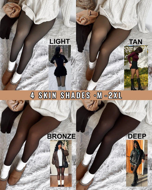 FrostKiss Fleece Full-Footed Tights