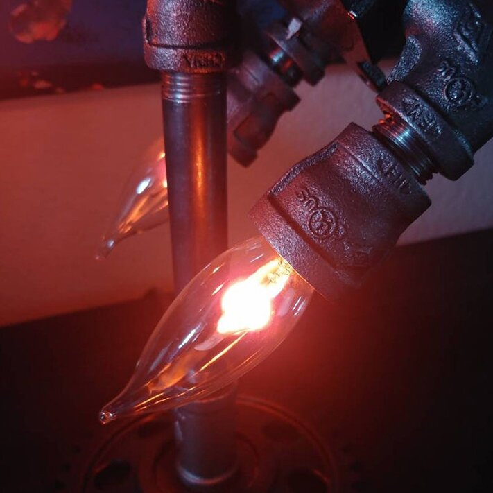 FlameTrail Rocket Lamp