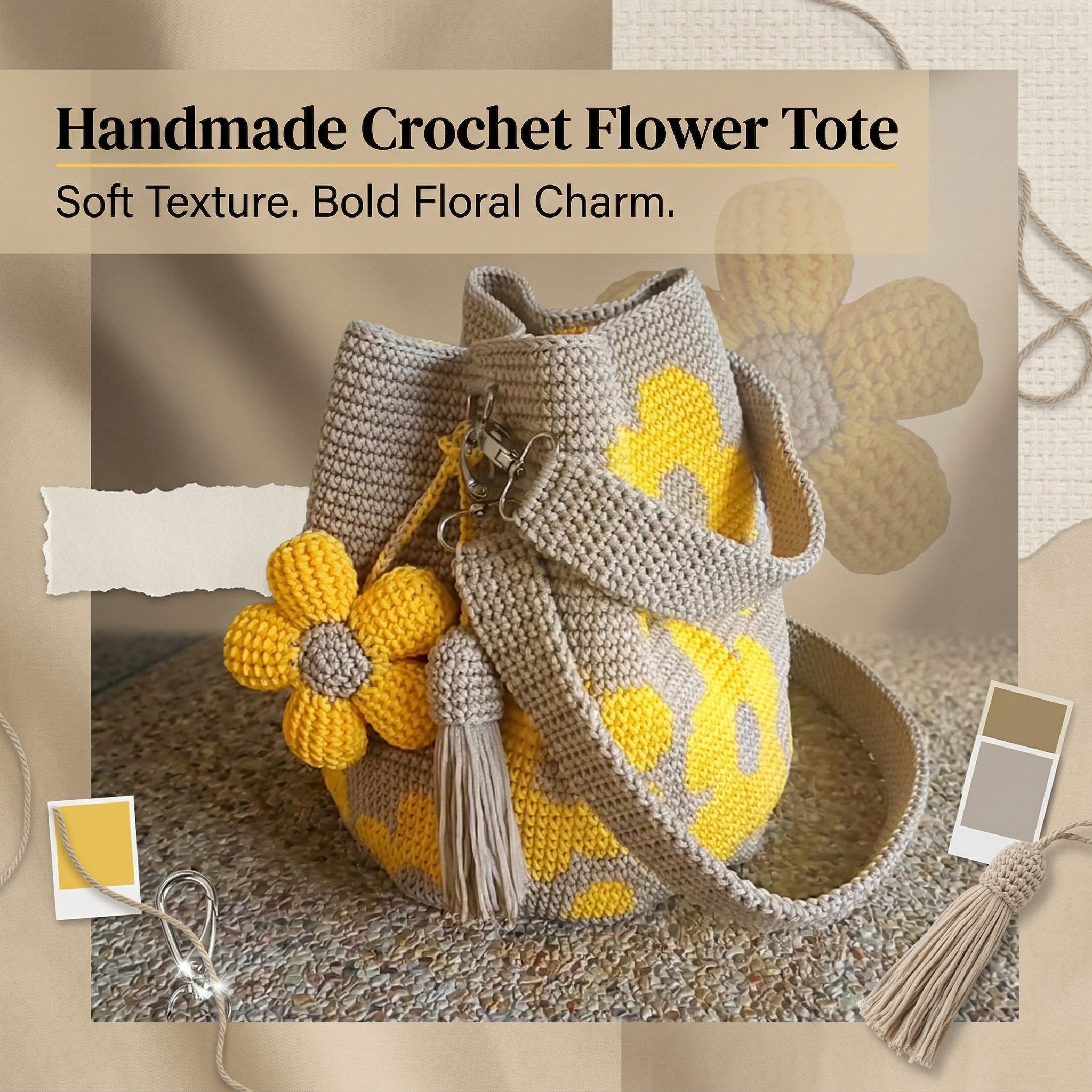 Blossom™ Crochet Tote Bag